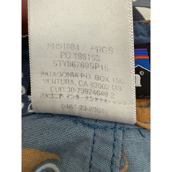 Patagonia Men’s Minimalist Wavefarer Board Shorts 33 Paradise Fish Glass Blue - Picture 7 of 8